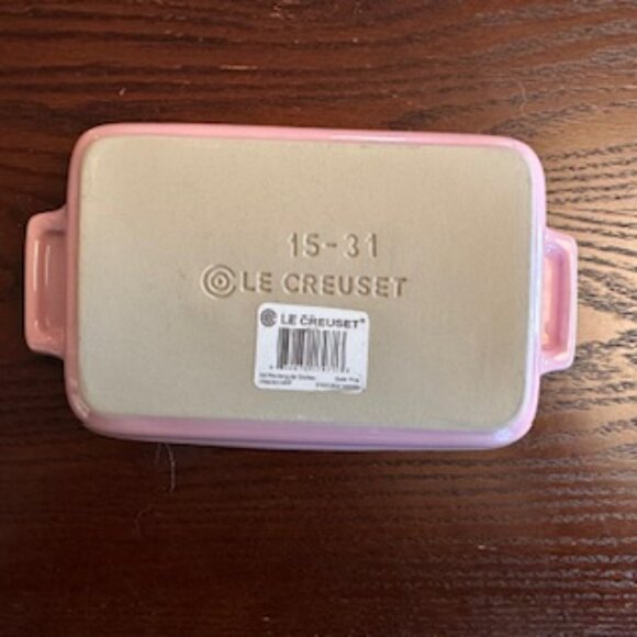 Le Creuset Heritage Rectangular Dish 15-31 Rose Pink - Picture 2 of 3